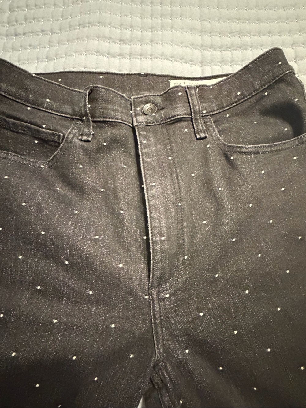 Rag and bone Black polka dots Jeans size 30 - Picture 3 of 6